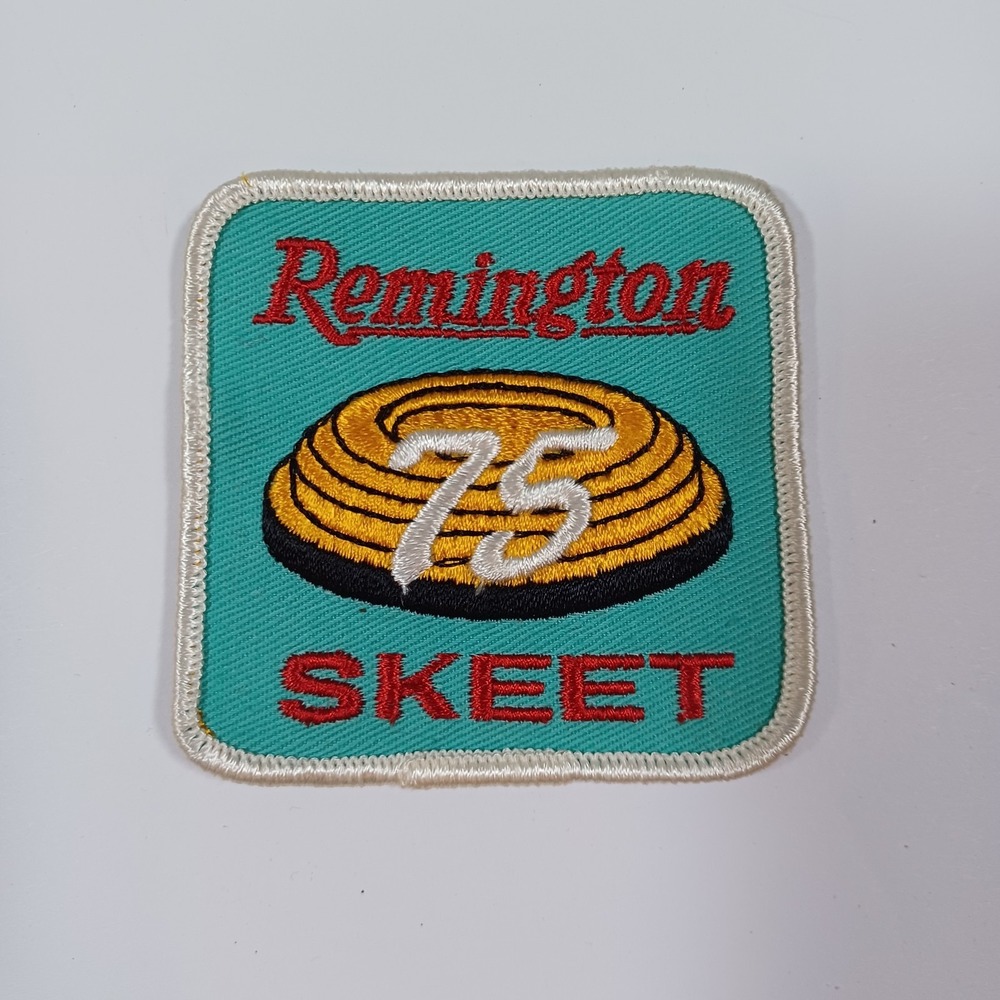 Remington 75 Skeet Vintage Embroidered 3" x‎ 3" Patch c1970's-80s